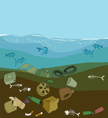 student classes - concept illustration - freddy the fish - 425x465
