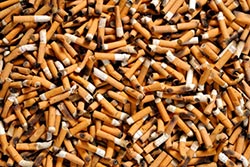 environmental awareness - cigarette butts - 250x167