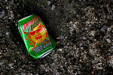 environmental awareness - littered aluminum soda can - 225x150