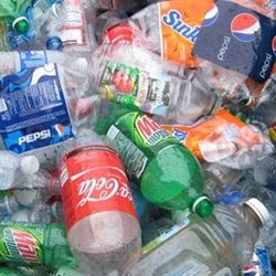 environmental awareness - piles of plastic bottles - 250x250